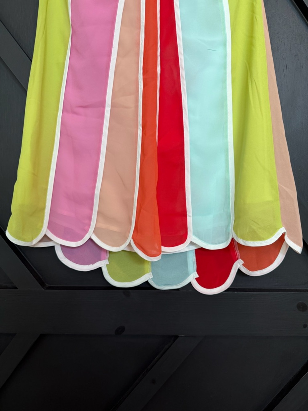 VICI Coasted Lune Color Block Halter Mini Dress, Size Small - Picture 11 of 14